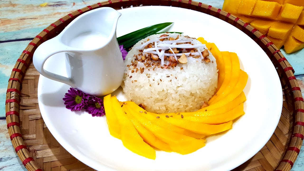 Xôi xoài là món ăn tráng miệng ngon nhất ở Thái Lan